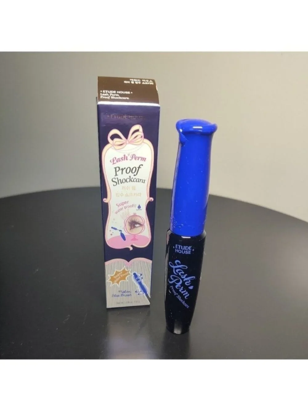 Etude House Lash Perm Proof Shockcara Mascara Black Waterproof Curling NIB 0874